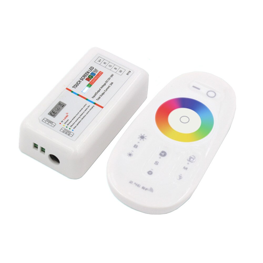 2.4G RGB RGBW LED strip controller touch remote control RF wireless DC 12V 24V LED driver touch screen led controller