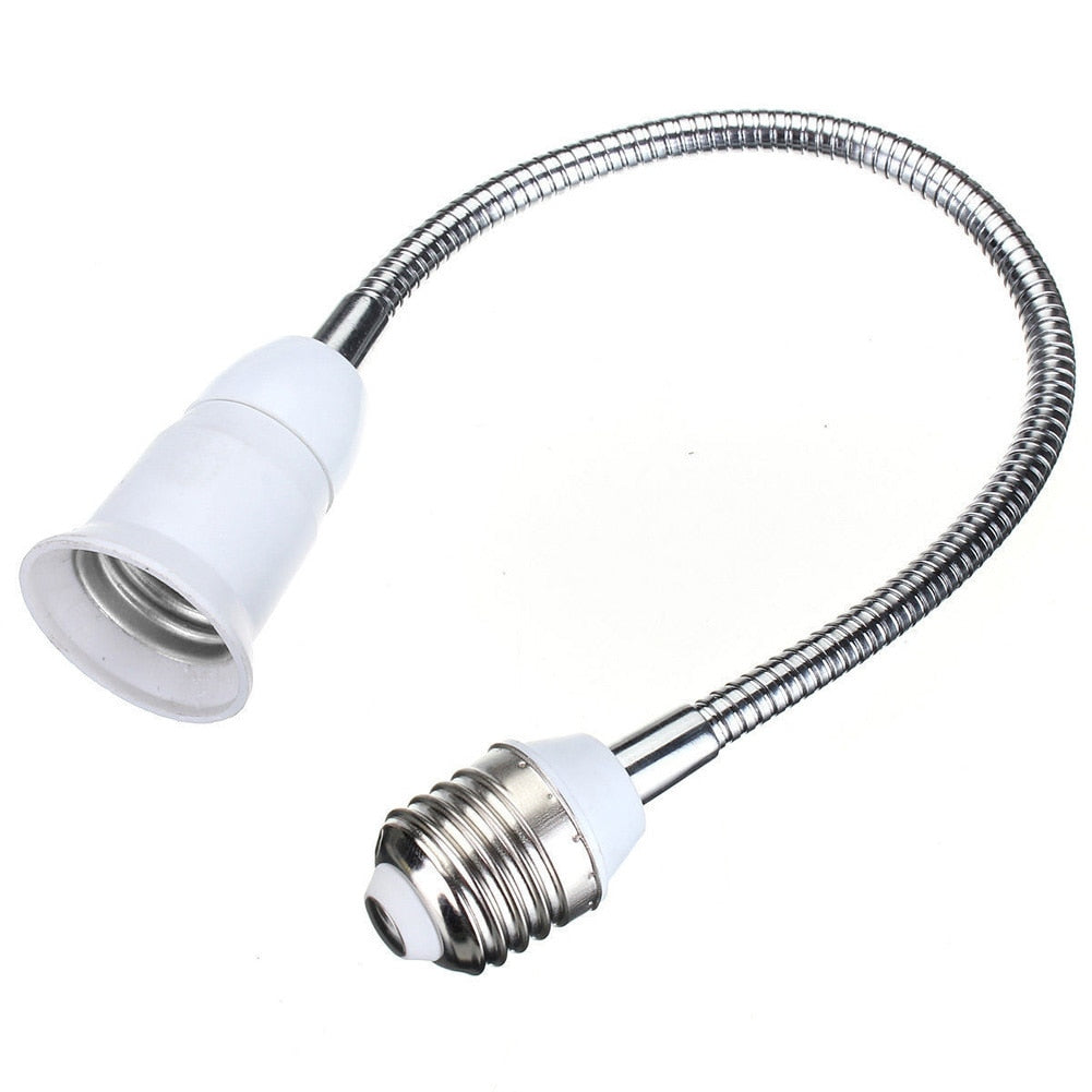 Socket E27 Flexible E27 Light Lamp Base Extender Bulb Adapter Converter Extension Light Holder Converter 20CM-60CM