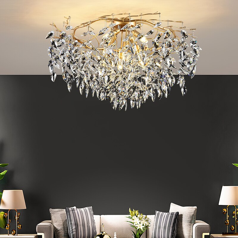 Modern Luxury LED Chandeliers Lighting for Dining Room Home Decoration Crystal Ceiling Chandeliers Lamp Furniture Living Room