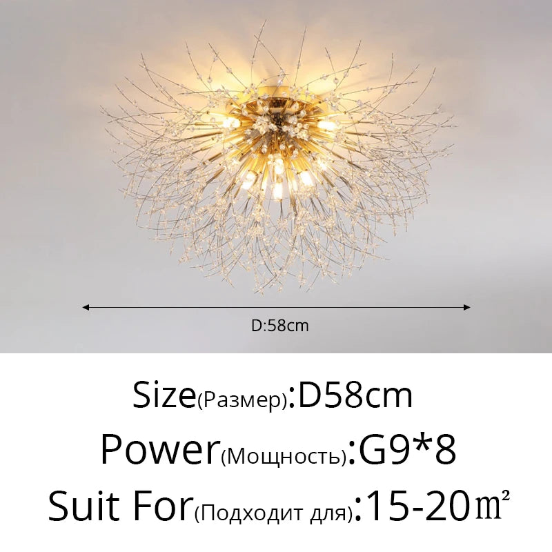 Modern Dandelion LED Lighting Pendant Lights Living Room Dining Room Bedroom pendant Lights Starry Fireball Lighting Fixtures