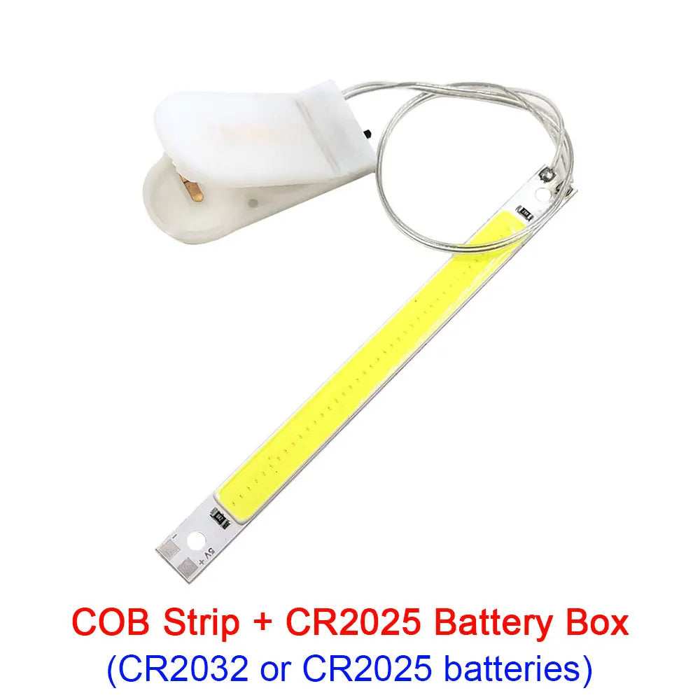 LED 3V 5V LED Light Strip COB Lamp 3.7V Battery USB Powered LED Chip Decor Lights Signal Bulbs Red Blue Green White