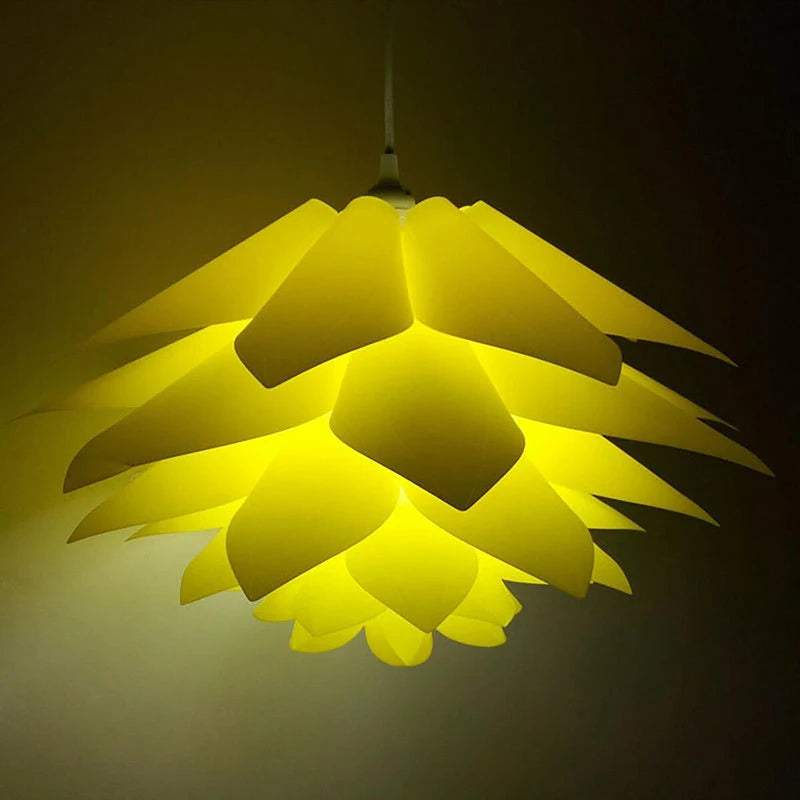 50 cm Lotus Chandelier Pendant Lampshade DIY Puzzle Lights Modern Lamp Shade for Light Ceiling Lampshade Decor Indoor