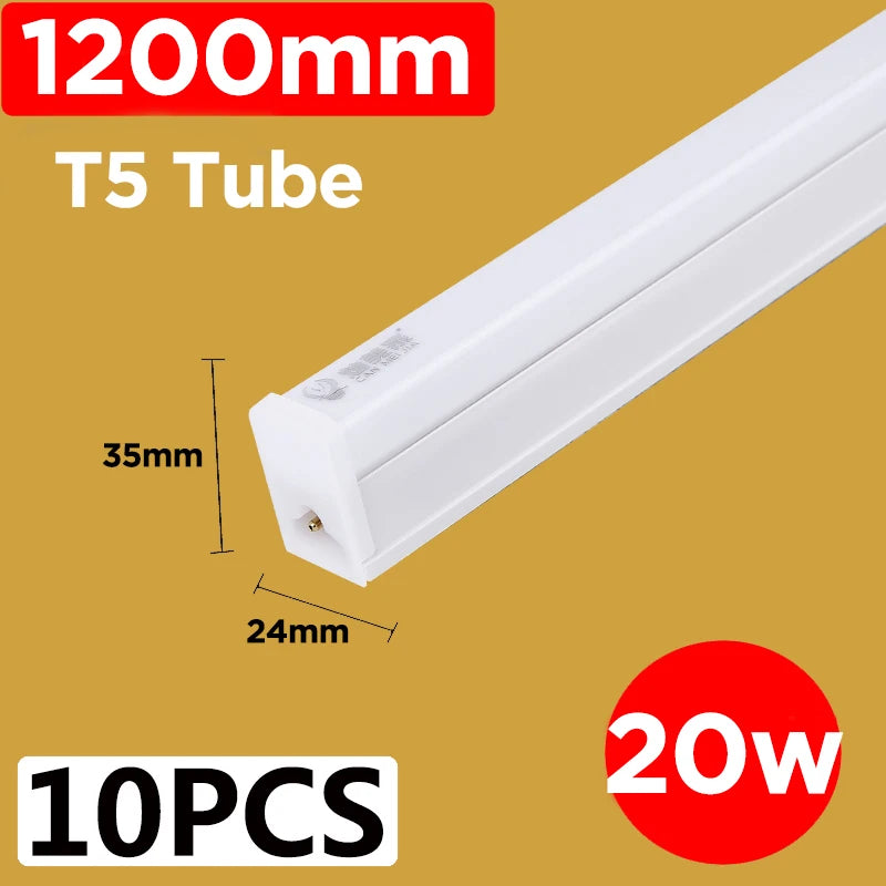 4ft (120cm) T5/T8 LED Tube Light (40W/60W, 220V) - Cold White & Warm White Ceiling Lamp Bar for Home, Office & Workshop