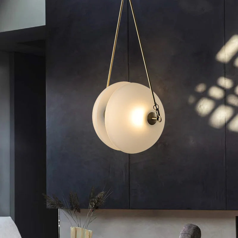 ceiling lamp light simple luxury designer modern city vibe all copper glass crystal dining room living room