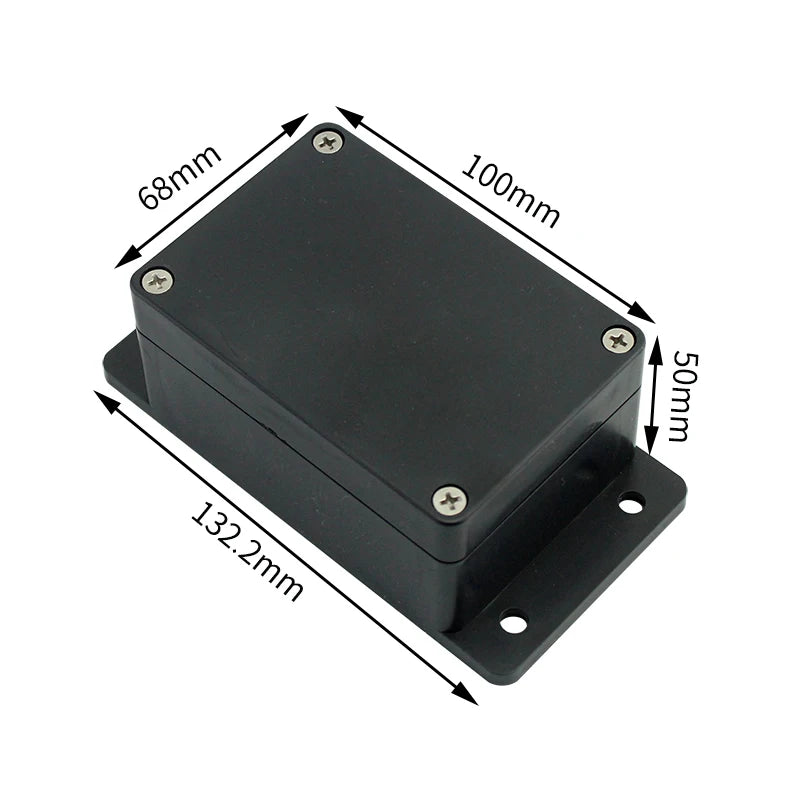 Outdoor Waterproof Plastic Junction Box (Black & White) - IP-Rated Plastic Enclosure & Electronics Project Instrument Shell Case