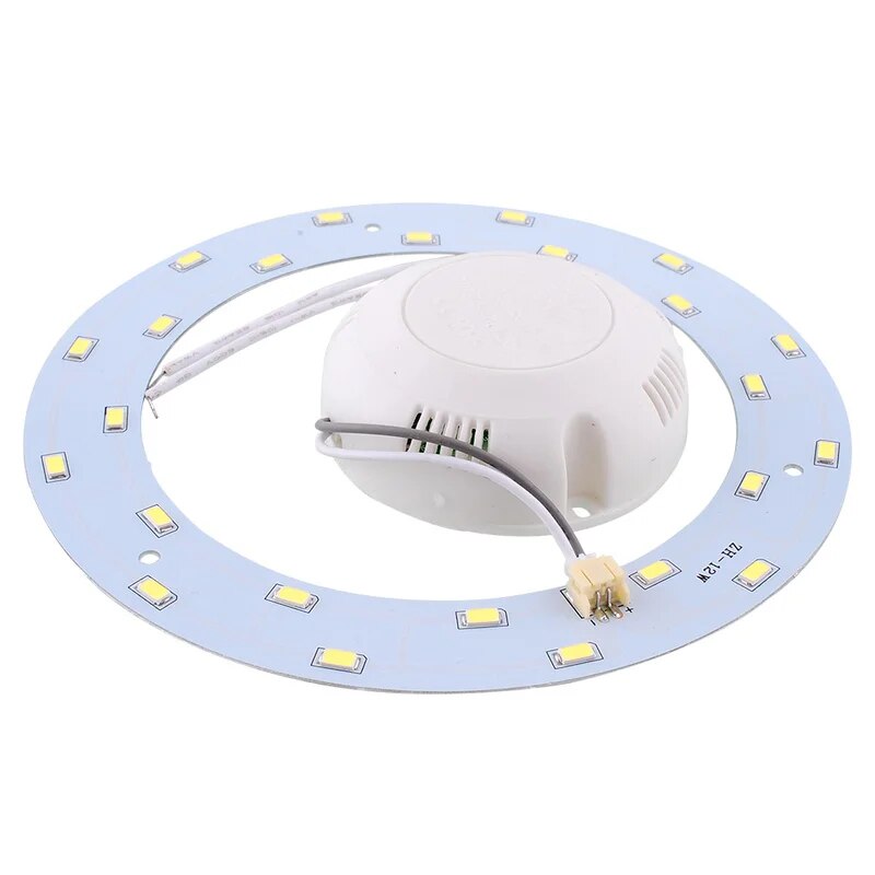 Ring Panel Circle Light 12W 24Leds Round Ceiling Board AC220V SMD 5730 Circular Lamp Pure White For Dining Room Source