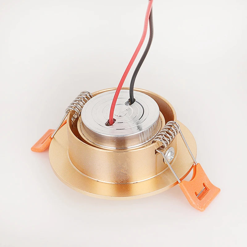 3W RGB LED Recessed Downlight & Spotlight (DC12V / 220V) - Dimmable Cabinet Light with Remote