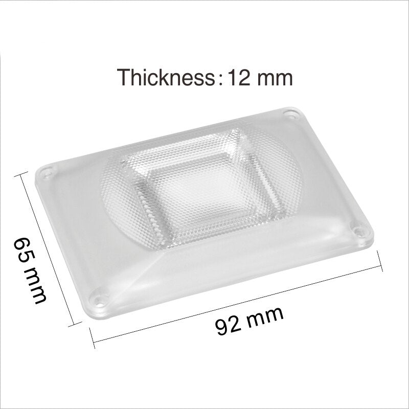 LED COB Chip Lens 92*65mm LED Lamp Chip Lampshade Reflector Frosted Matrix Chip Lamp DIY Spotlight Bulb Floodlight Easy Install