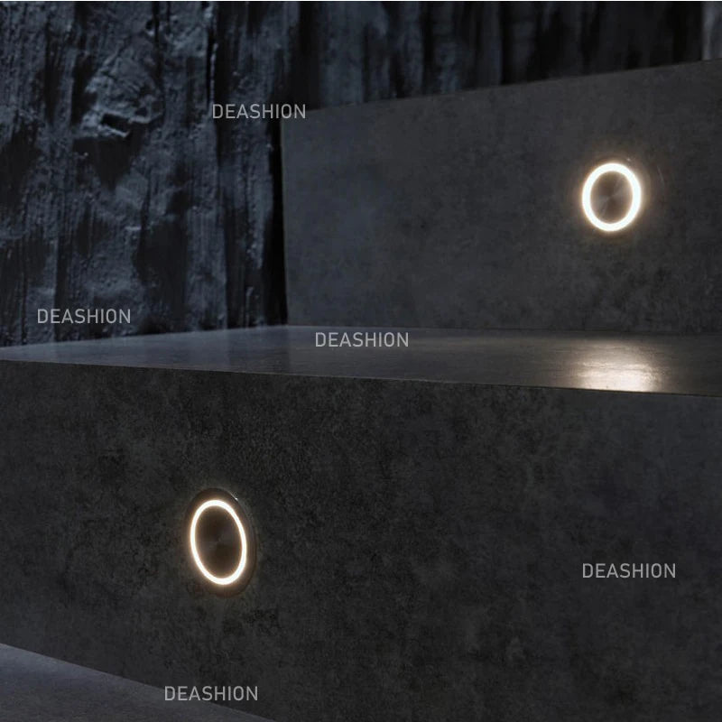 1PCS Small LED Recessed Wall Light 1W 3W IP67 12V 24V Waterproof Outdoor Interior Corridor Passageway Deck Floor Step Stair Lamp