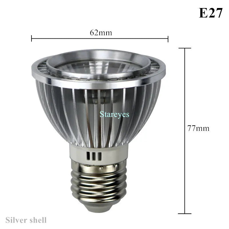 1 Piece of LED COB Par20 Bulb E27 GU10 B22 E14 110V 220V 3W 5W 7W dimmable spot light Lamp LED P20 Spotlight downlight Lighting