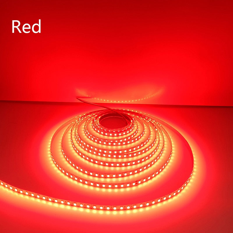 LED Strip 2835 DC12V 24V 120LEDs/m Home Lamp Strip Red Ice Blue Green Yellow Pink Flexible And Cuttable Soft Lamp Bar