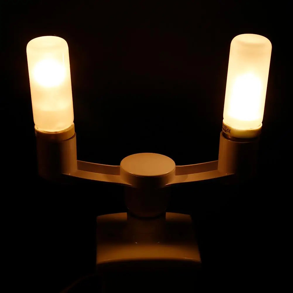 Bulb Socket Adapter E27 Splitter 2 Heads Lamp Base Converter Light Holder LED Bulb Adapter Converter Lamp Holder Socket Splitter