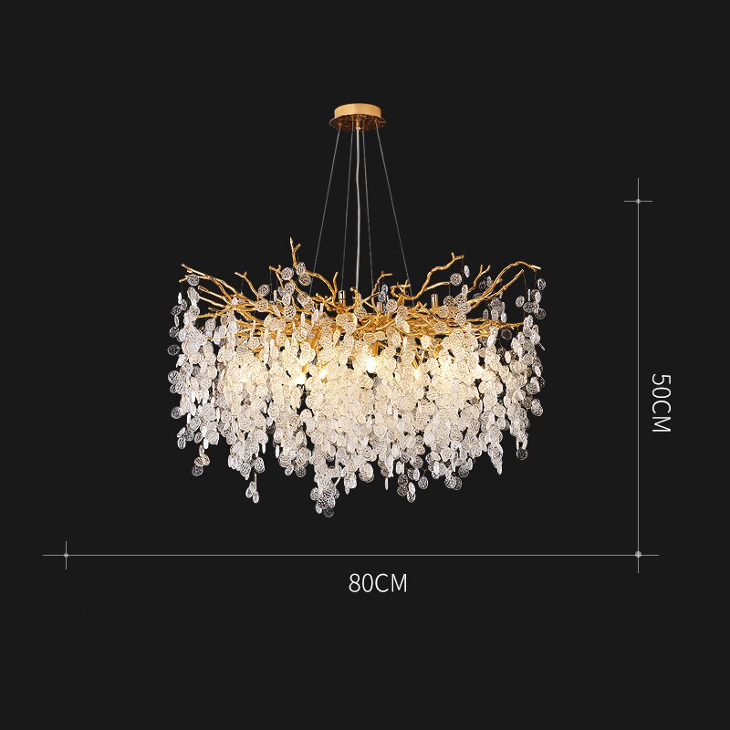 Nordic Crystal Luxury LED Chandelier Lighting Home Decoration LOFT Villa Lustre Living Room Hotel Hall Art Indoor Decor Lighting