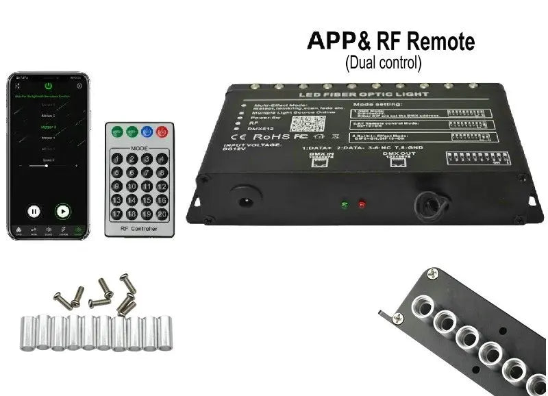 5W 24KeyS RF remote controlled Meteor effect LED shooting Star Light Engine Driver Fiber Optic Ceiling DIY Star SKY Lighting