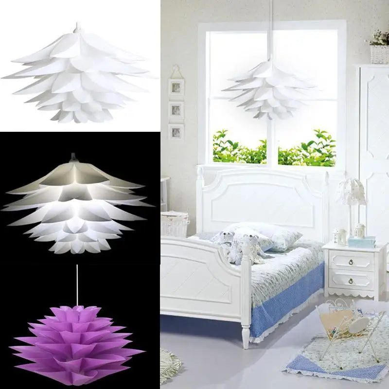 50 cm Lotus Chandelier Pendant Lampshade DIY Puzzle Lights Modern Lamp Shade for Light Ceiling Lampshade Decor Indoor
