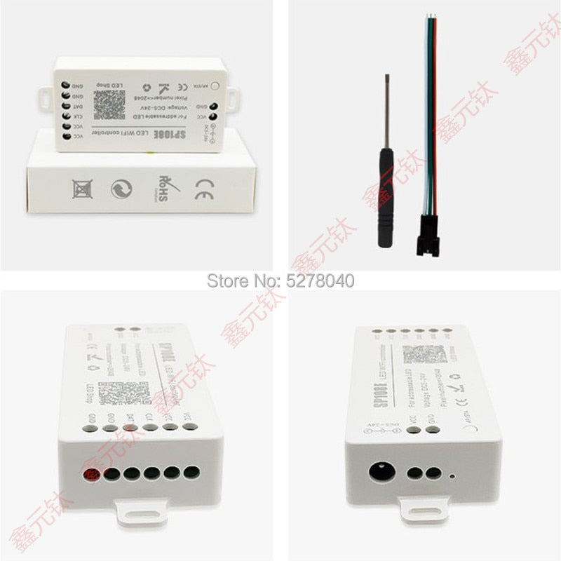 WIFI Unreal color controller APP RGB conterol ws2812b sk6812 sk6812RGBW 5-24v Intelligent brightness modulator