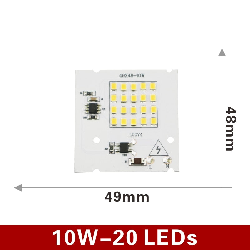 SMD 2835 LED Chip 100W 50W 30W 20W 10W Flood Light Beads AC 220V-240V Led Floodlight Lamp DIY For Outdoor Lighting Spotlight