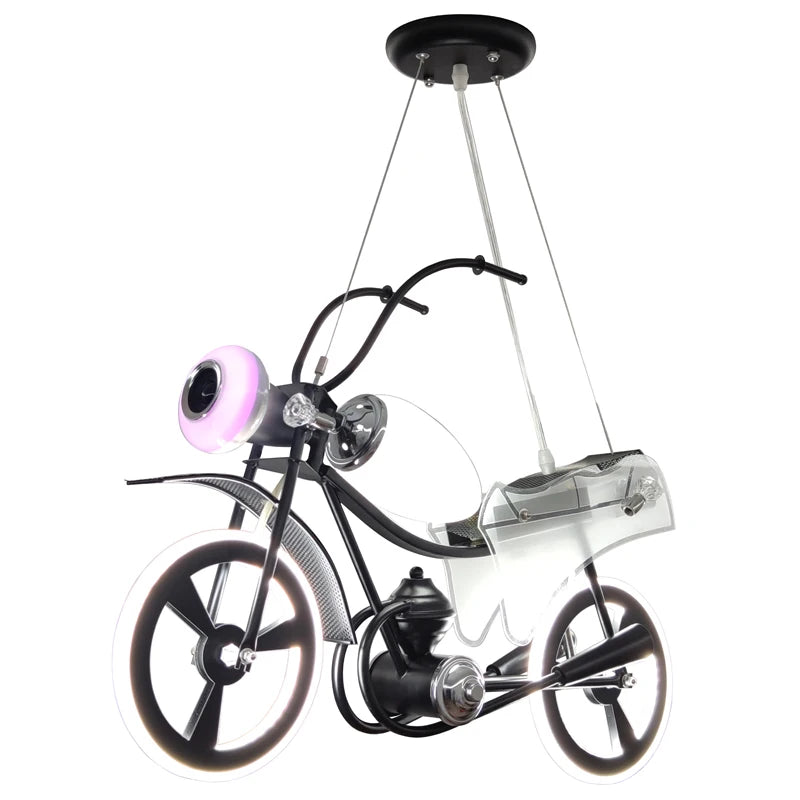 Eye Protection Bedroom Creative Special Decoration Motorcycle Children's Room Chandelier Boy Clothing Shop Front Desk Restaurant