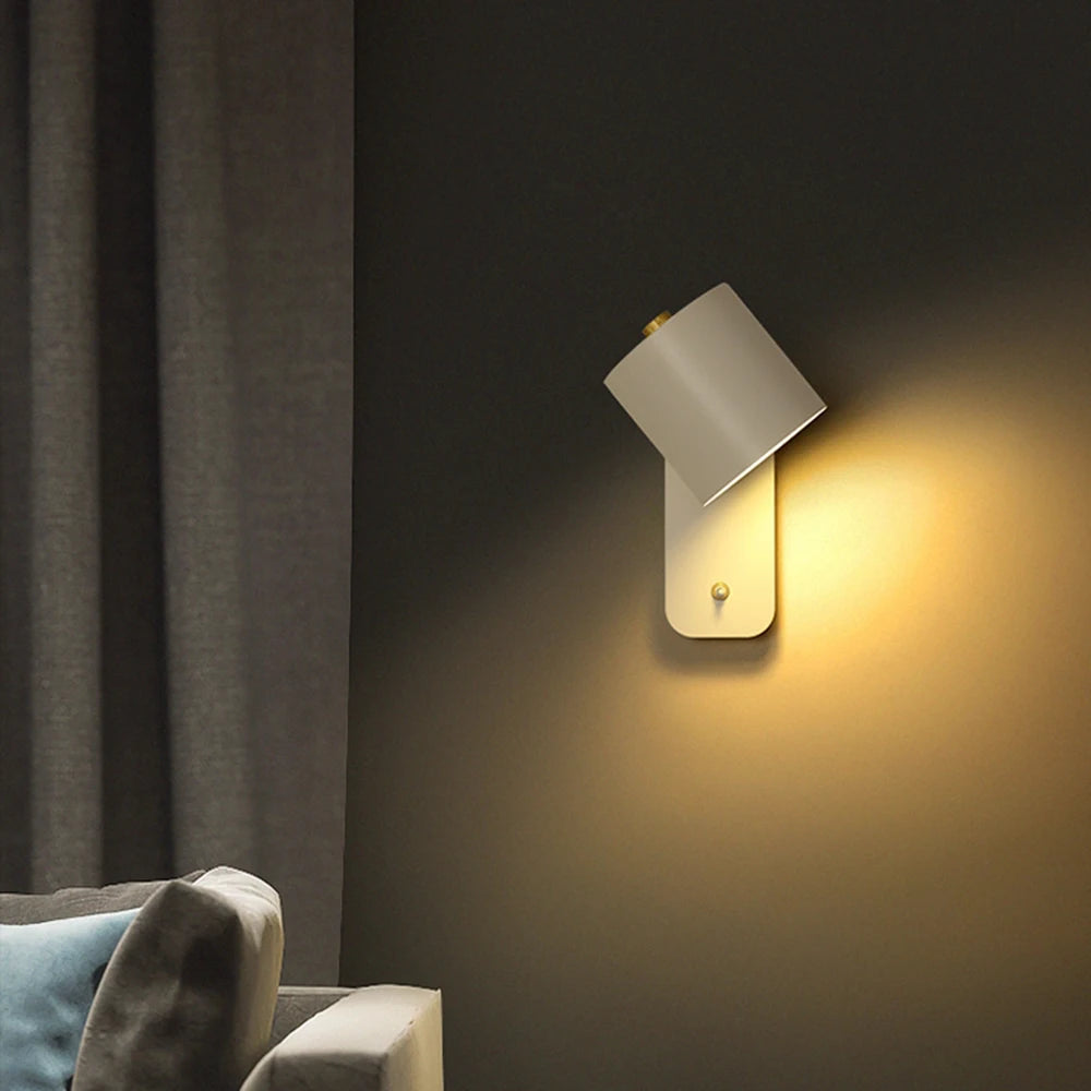 Led Wall Lamps Indoor Lights Staircase Lighting Nordic Modern Bedroom Sconce Home Decors For Living Room With Switch Wall Lamp