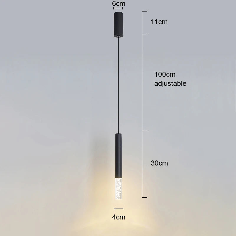 2 in 1 LED pendant light modern chandelier hanging lamp with Spotlights indoor lighting home decor for living room bedroom