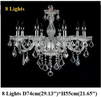 Luxury Traditional Classic K9 Crystal Chandelier Light for Living Room Bedroom Kitchen - Pendent Ceiling Fixture Top Quality