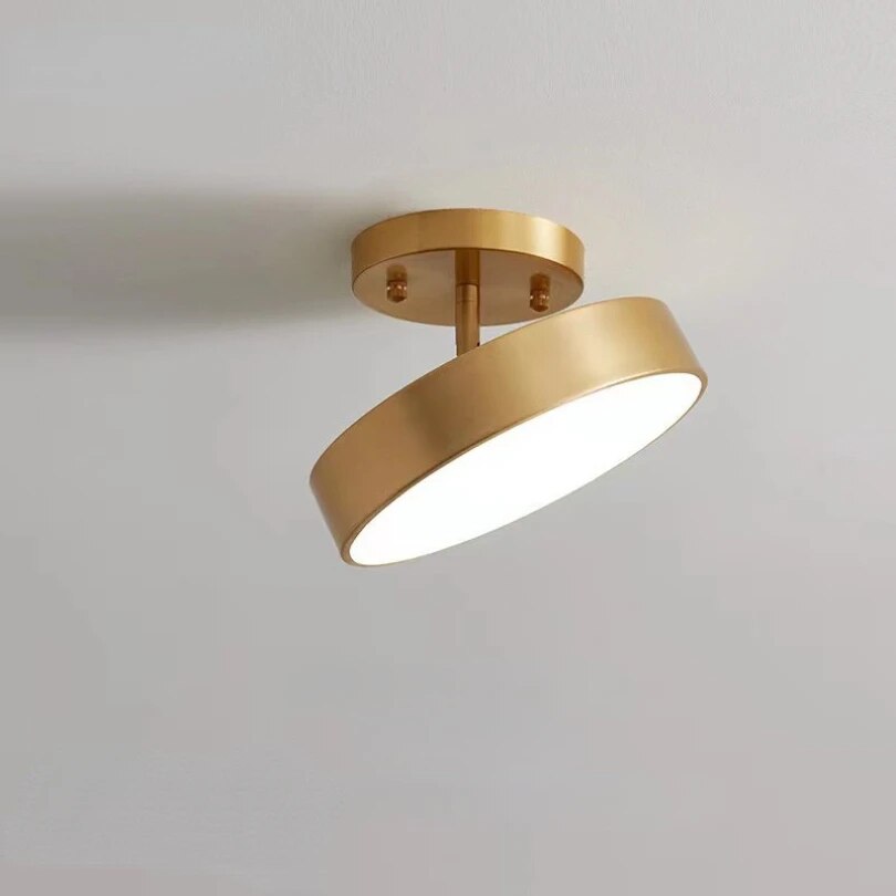 Modern Gold Led Ceiling Lights for Bedroom Hallway Corridor Balcony Round Decoration Lamp Lighting Chandelier Nordic Indoor