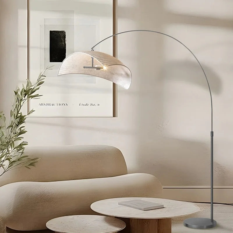 Modern Adjustable Nordic LED Floor Lamp - Creative Antique Art Standing Light Fixture for High-End Living Room Sofa & Bedroom
