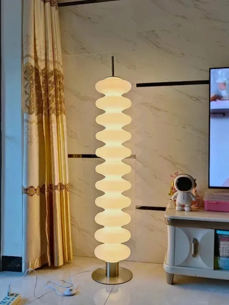 Nordic Danish Gourd Floor Lamp - Designer Standing Light for Living Room