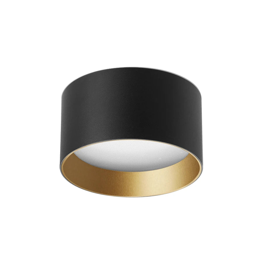 Small LED Ceiling Lights 8W 12W 15W Round Surface Mounted Downlight Black+Gold White+Gold Modern LED Ceiling Lamps
