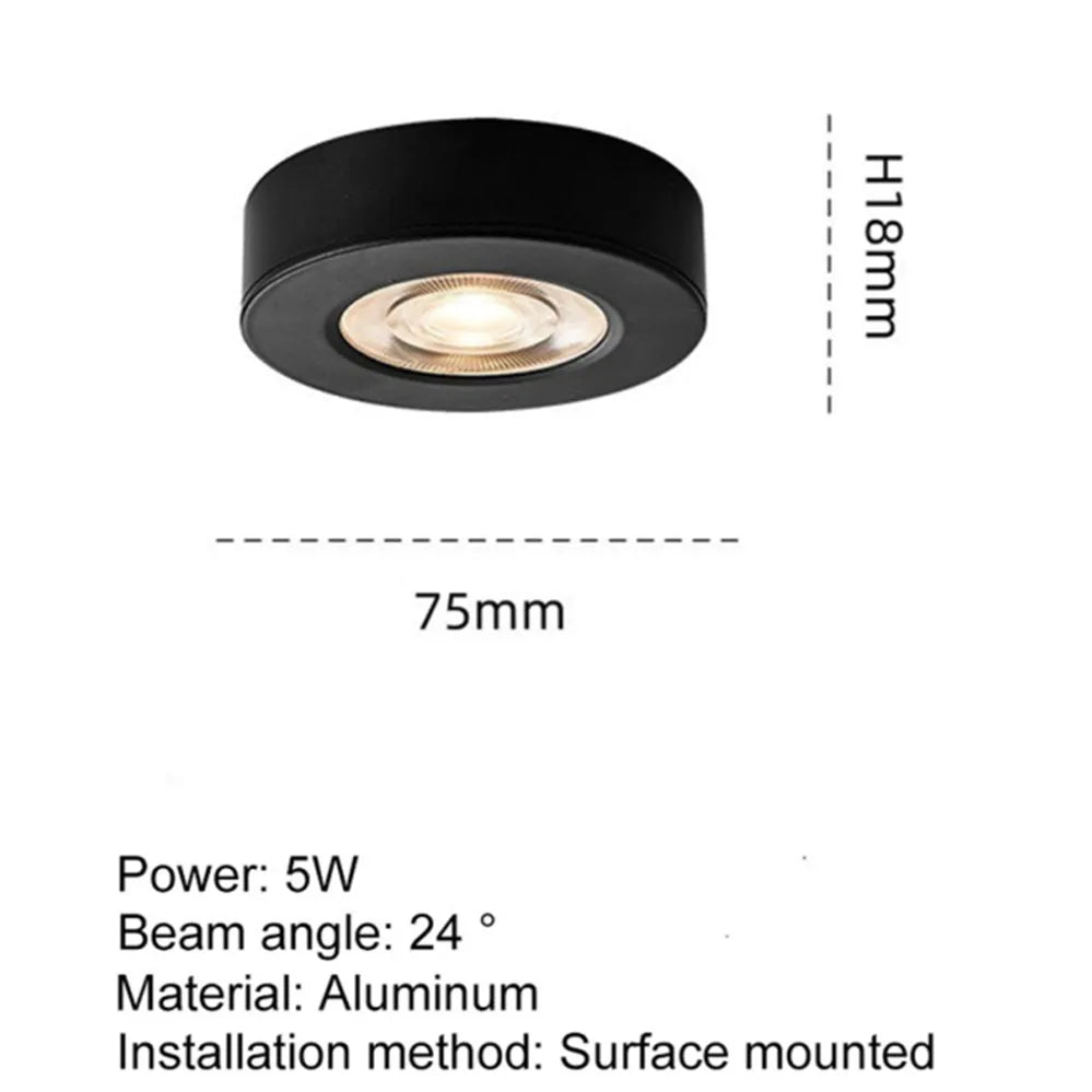 Ultra thin LED Downlight Ceiling Lamp COB Spotlight 3W 5W 7W 10W Panel light AC110V-260V Display Cabinet Wine Jewelry Show
