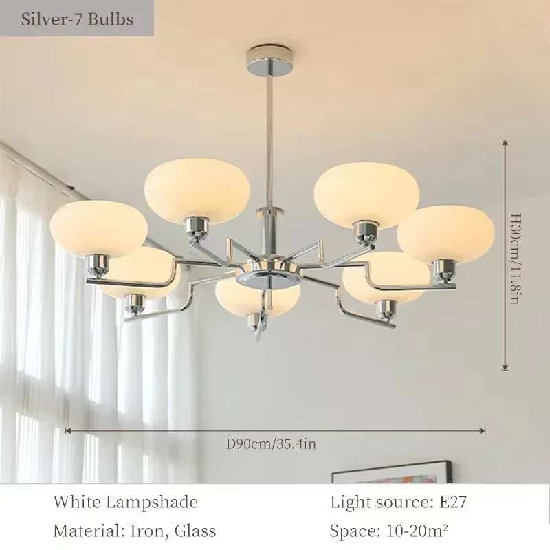 Vintage Bauhaus LED Chandeliers Pendant Lamp Bedroom Study Room Living Dining Room Hanging Lighting Designer Nordic Retro Lamp