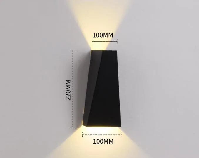 Waterproof LED Wall Light - 6W/12W Indoor & Outdoor Surface Mounted Lamp