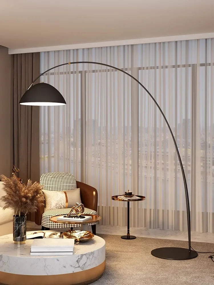 Modern Minimalism Vertical Led Floor Lamps Living Room Sofaside Fishing Lamp Lighting Home Bedroom Light Ambient Luster Fixtures