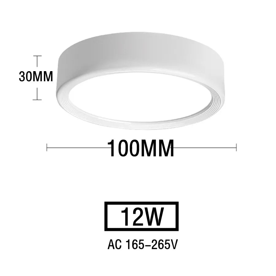Led Downlights 220V Ceiling Spot Lamp 15W 18W 20W Down Light Surface Mounted Panel Lighting Kitchen Fixture for Room Home Decor