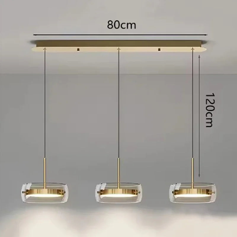 Modern LED Ring Pendant Light - Luxury Halo Chandelier for Living & Dining Room
