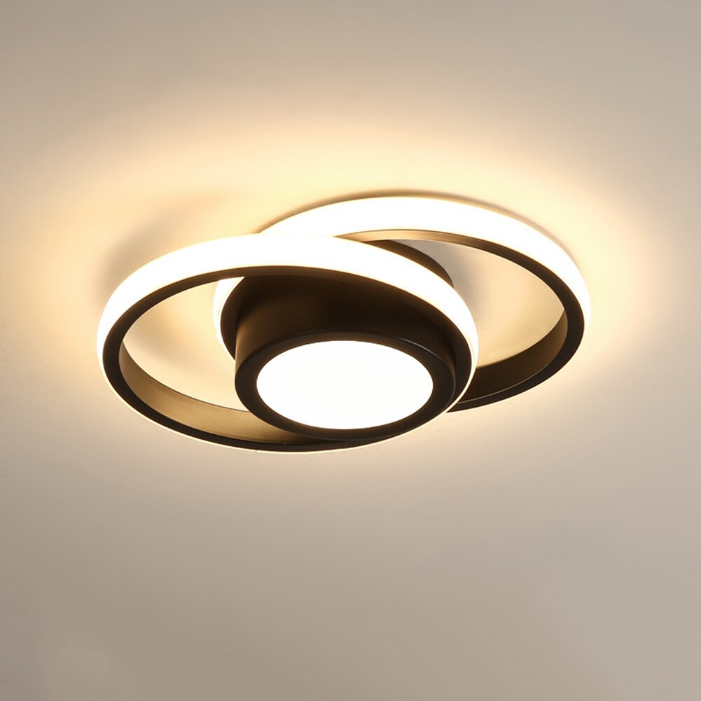 LED Ceiling Lamp Corridor Balcony Black white Indoor chandelier Ceiling Light for Bedroom Living Room Aisle Decoration 86-265V