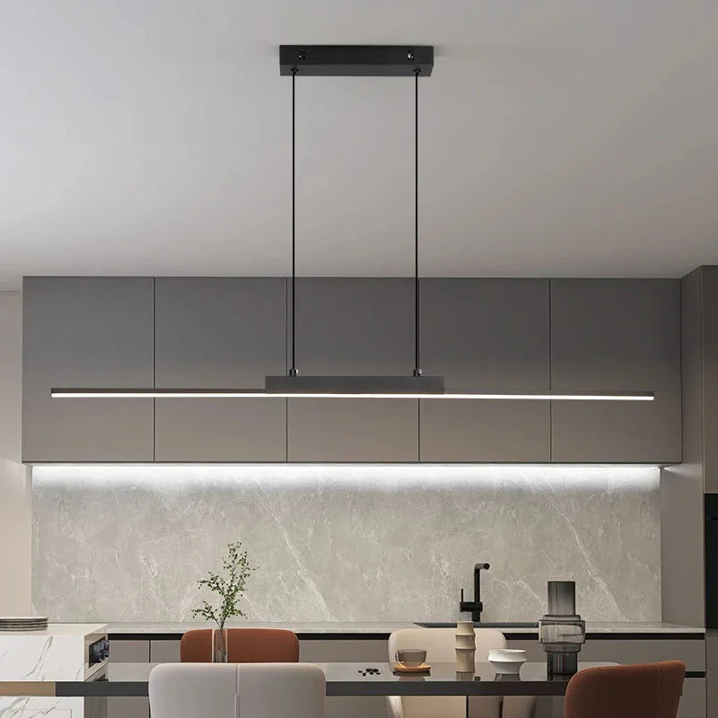 Modern LED Pendant Light 80/100CM For Living Room Kitchen Restaurant Dining Table Bar Indoor Decorative Lighting Hanging Lights
