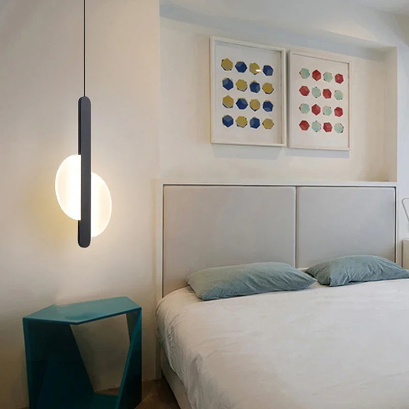 Sleek Modern LED Chandelier - Designer Indoor Hanging Lamp for Living Room