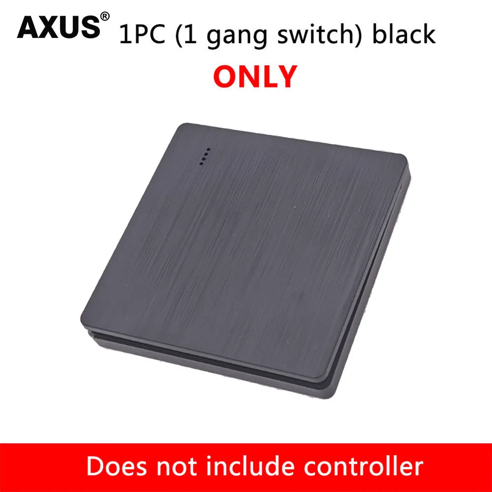 86 Type Wireless RF 433MHz Wall Panel Remote Control (1/2/3 Gang) - Smart Switch Transmitter for LED Light, Lamp & Ceiling Fan