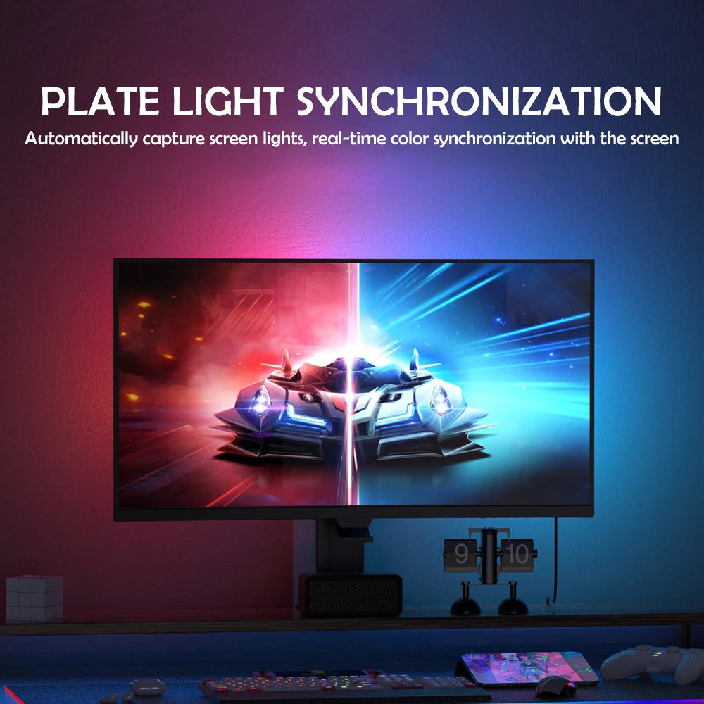 RGB Gaming Lights Strip Monitor Backlight - PC Display Screen Sync Atmosphere Lamp