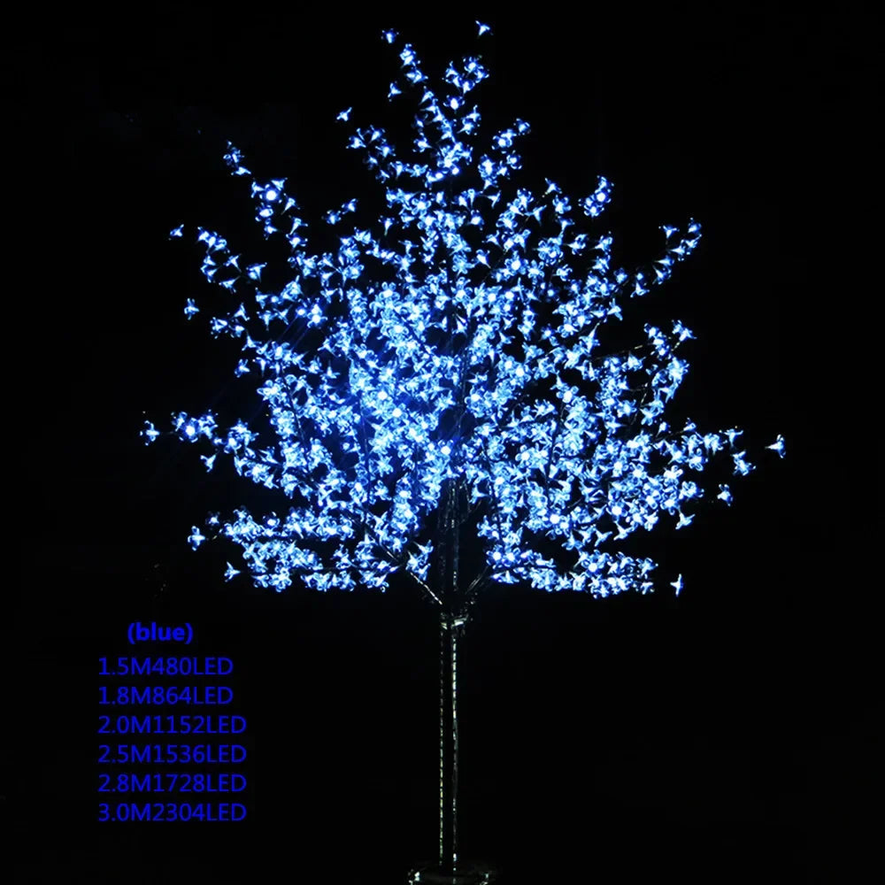 New 6.5ft Height Led Artificial Cherry Blossom Tree Light, Christmas Light, Outdoor Use, 110 V, 220v