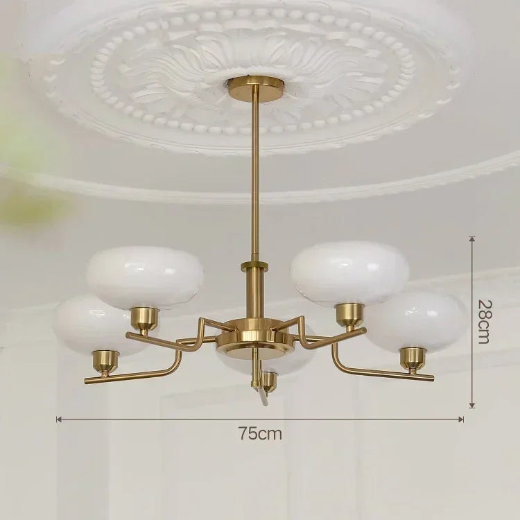 Vintage Bauhaus LED Chandeliers Pendant Lamp Bedroom Study Room Living Dining Room Hanging Lighting Designer Nordic Retro Lamp