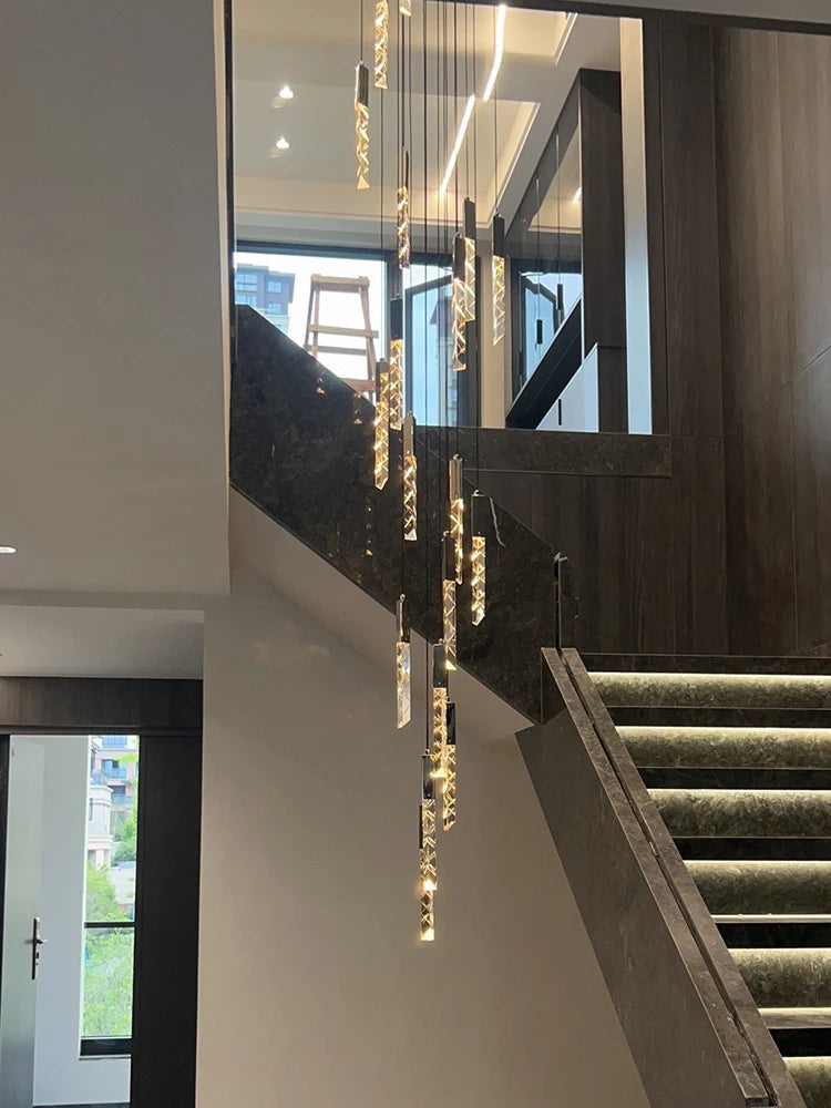 Modern Crystal Pendant Lamp - Luxury LED Hanging Light for Dining Room