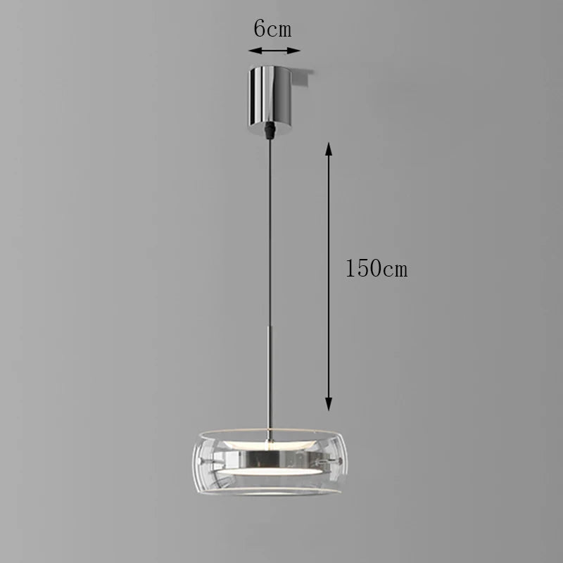 Modern LED Ring Pendant Light - Luxury Halo Chandelier for Living & Dining Room
