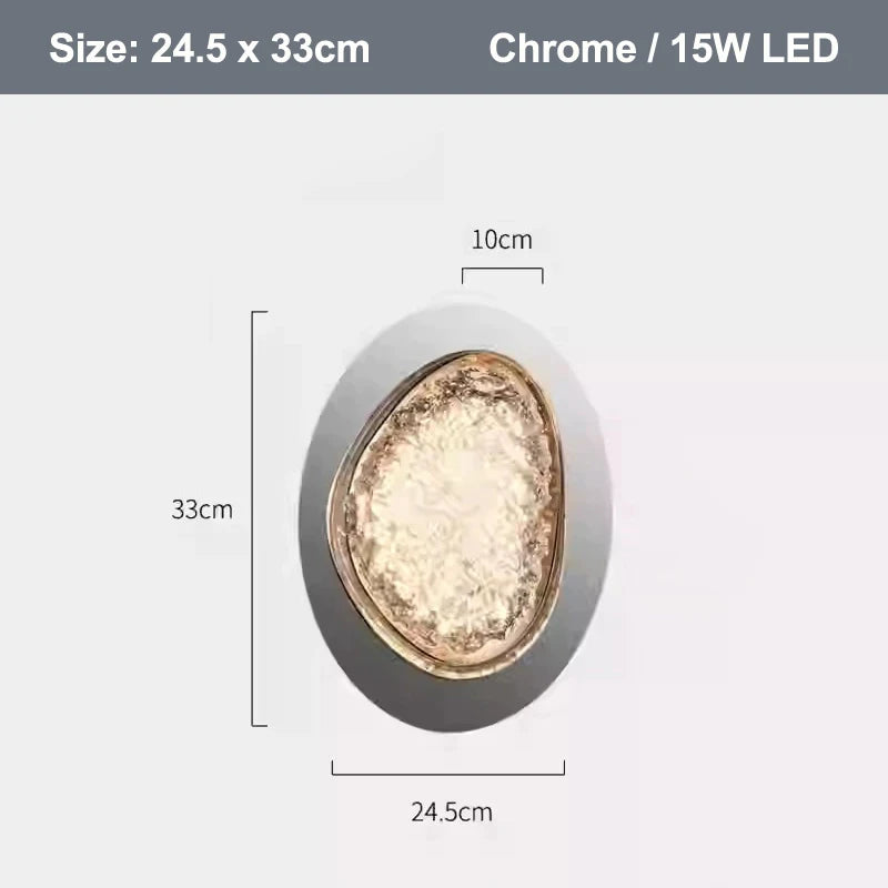 Modern Art Wall Lamp Stainless Steel Acrylic LED Wall Light for Bedside Living Room Corridor Lighting Fixture