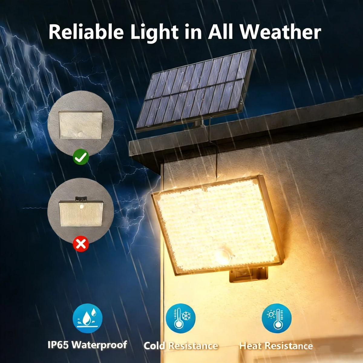 400 LED Solar Outdoor Motion Sensor Security Lights - Waterproof 3-Mode Solar Powered Wall Lamp for Garden & Yard