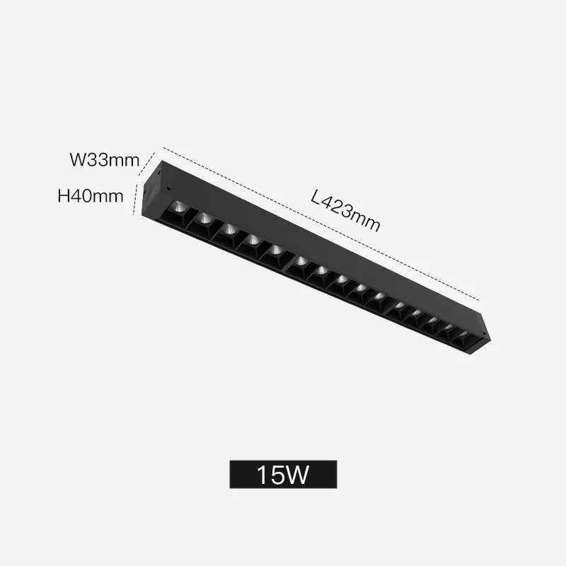 New Design Flood Spot Recessed Magnetic Track Light Led Line Lamp Magnet Rail Ceiling System Indoor Track Lights for Room