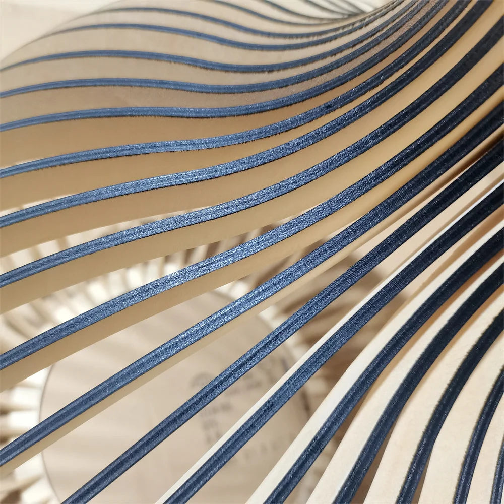 Holland Designer VIP Country Style Focusrini Wood Cage Chandeliers Light Black Bamboo Lamp Lighting Fixtures Drop Shipping