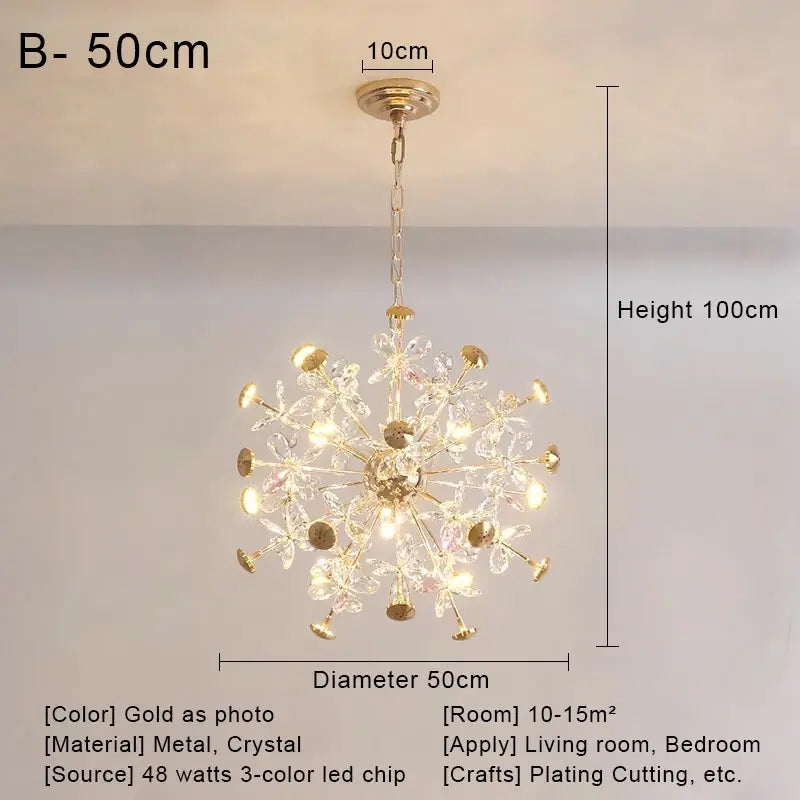 Nordic Crystal Led Ceiling Pendant Lamp Modern Clear Crystal G9 LED Lamp for Dining Room Bedroom House Decor Suspension Lamp