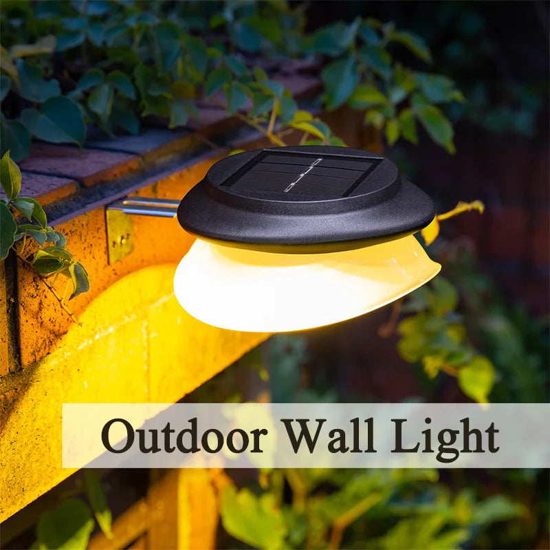Solar LED Outdoor Wall Lamp - High-Efficiency Sunlight Garden Light
